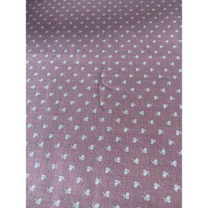 Joan Kessler Concord Fabrics Pink & Cream Cotton 1/2 Yard 44" Wide Fabric For Cr